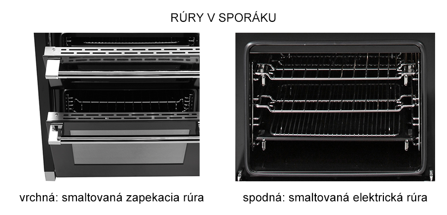 typy rúr - sporák GENESI, š 70 cm, 2 rúry, sklo typy rúr - sporák GENESI, š 70 cm, 2 rúry, sklo